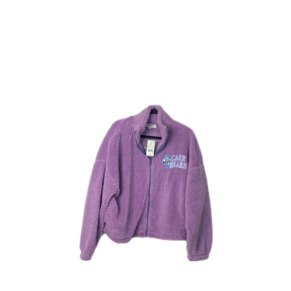 Grayson Thread Woman’s Purple Sherpa CareBear Jacket Size 2XL NWT